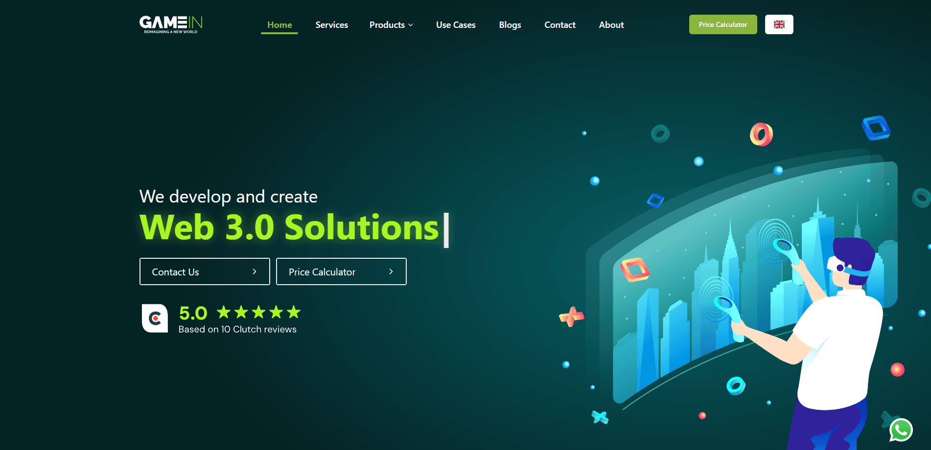 GameIn Website image